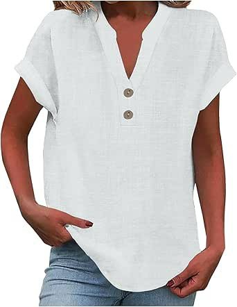 Women's Summer Tank Loose Fit Pleated V Neck Sleeveless Top Curved Hem Flowy Tie Hoodie for Women